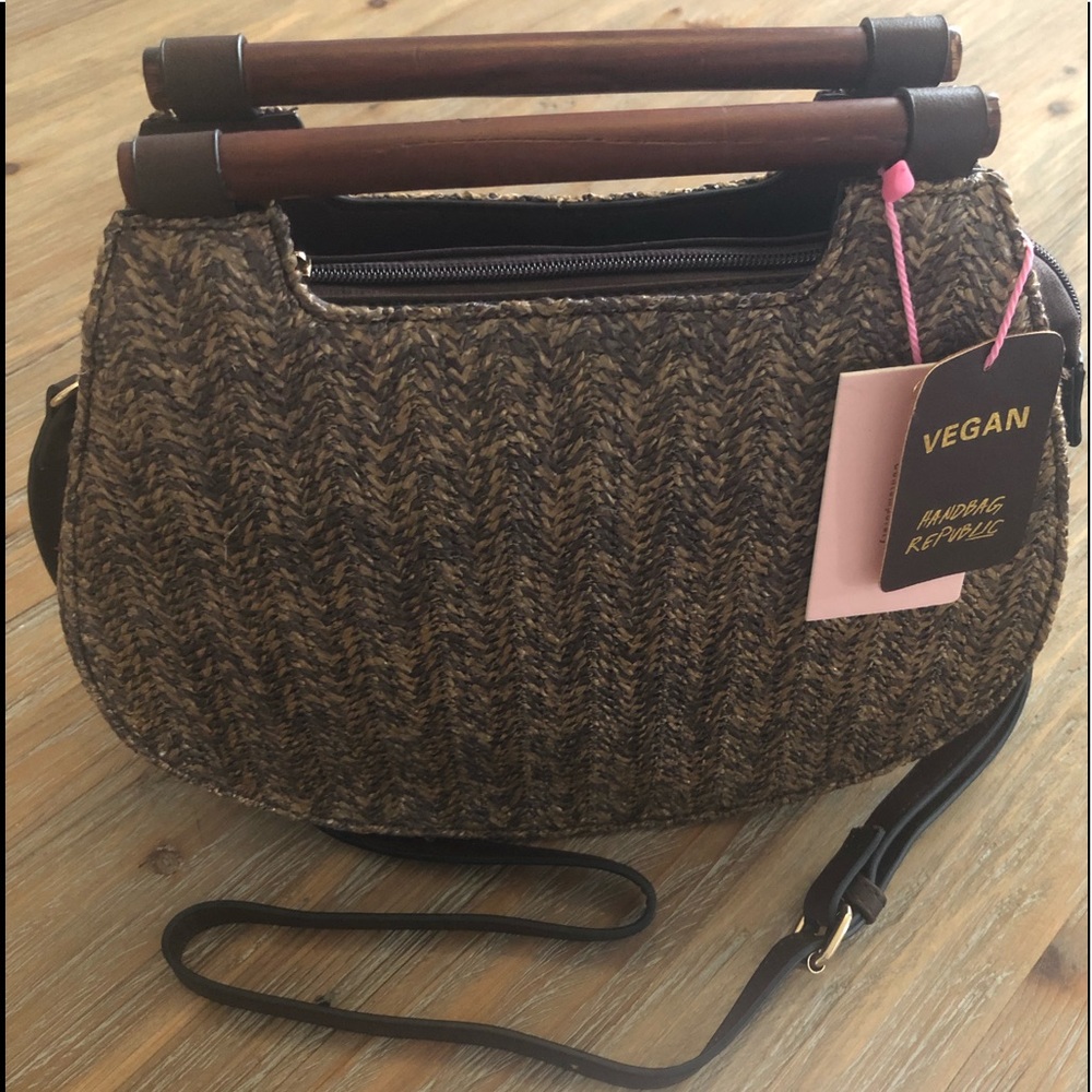 Smooth woven handbag